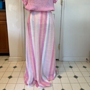 Splendid Multi-Color Striped Lined Maxi Skirt - size small